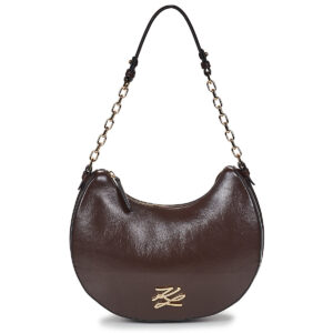 Karl Lagerfeld K/AUTOGRAPH MOONBAG NAPLAK Marrone Borse a spalla Donna