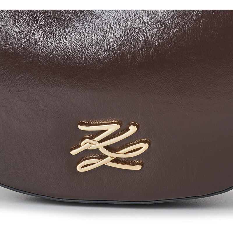 Karl Lagerfeld K/AUTOGRAPH MOONBAG NAPLAK Marrone Borse a spalla Donna - 4