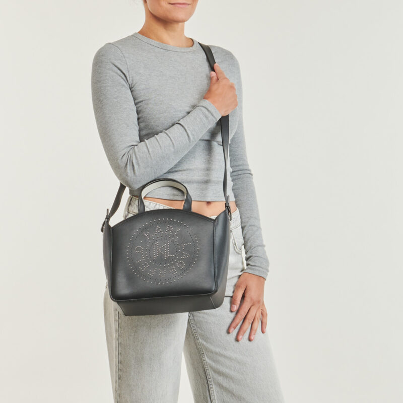 Donna Karl Lagerfeld K/CIRCLE SM TOTE STUDS Nero Borsetta Donna - 6