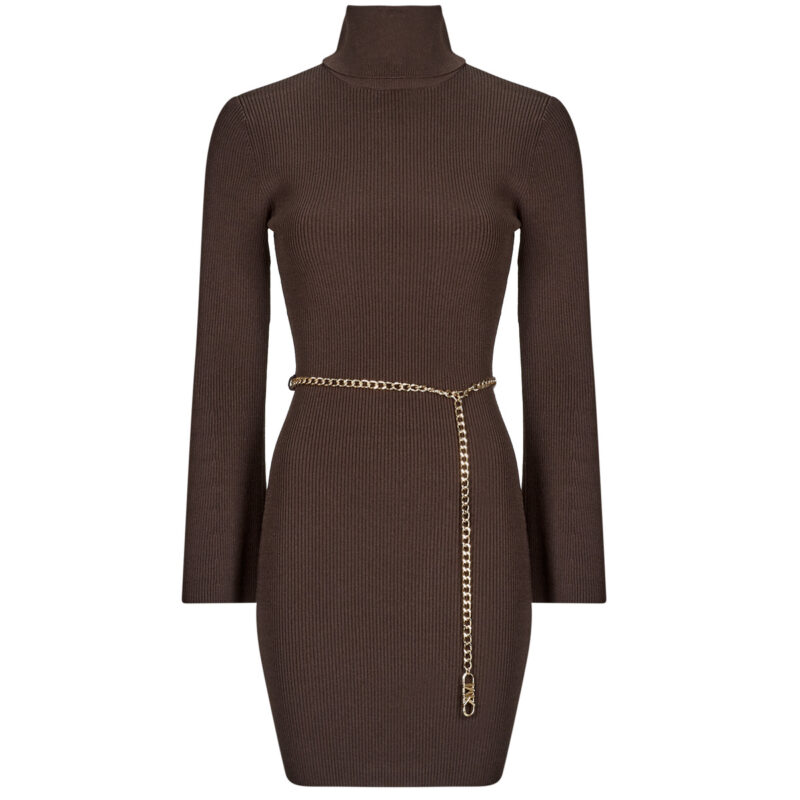 Abito corto  MICHAEL Michael Kors  BELTD MINI DRS  Marrone -  Abiti corti Donna - 1