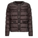 Duvet MICHAEL Michael Kors COLLARLESS PACKABLE JACKET W CORDUROY TRIM Brown Women's Down Jackets - 1