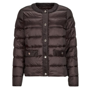 Piumino  MICHAEL Michael Kors  COLLARLESS PACKABLE JACKET W CORDUROY TRIM  Marrone -   Piumini Donna