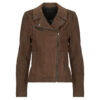 Giacca in pelle  Oakwood  CLIPS  Marrone -   Giacche in pelle Donna