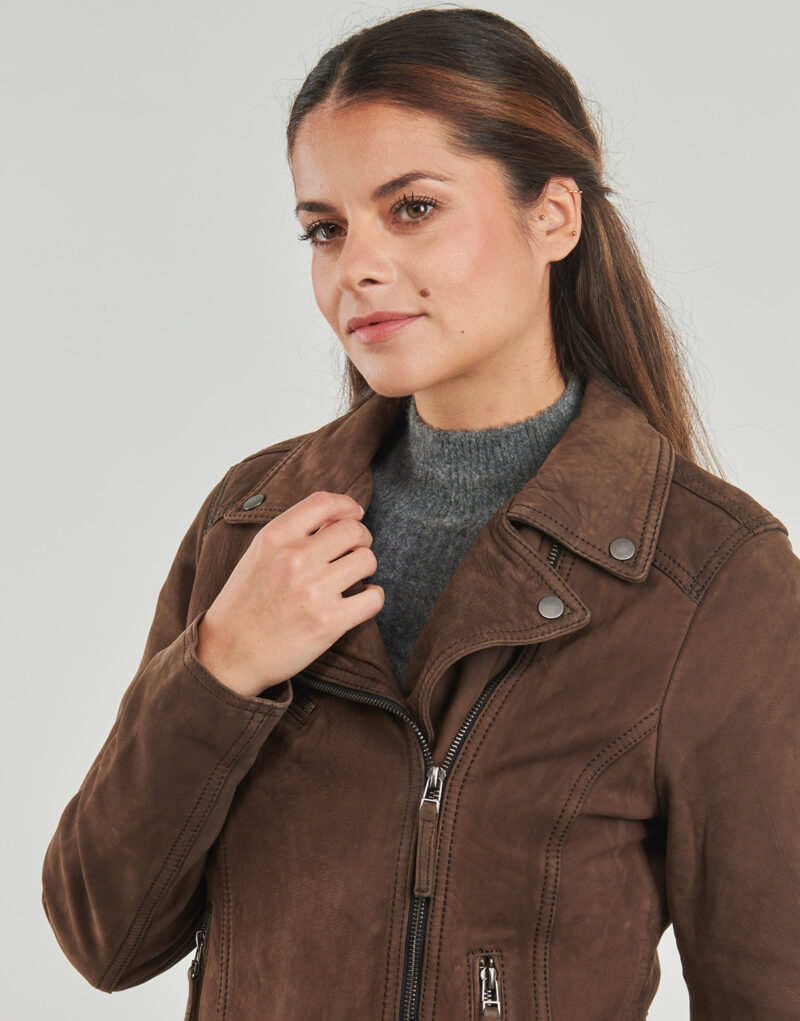 Giacca in pelle Oakwood CLIPS Marrone Giacche in pelle Donna - 5