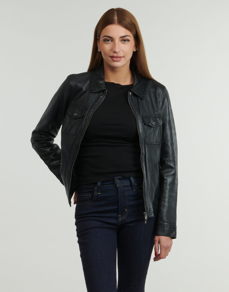 Giacca in pelle  Oakwood  BETHANY  Nero -   Giacche in pelle Donna - 2