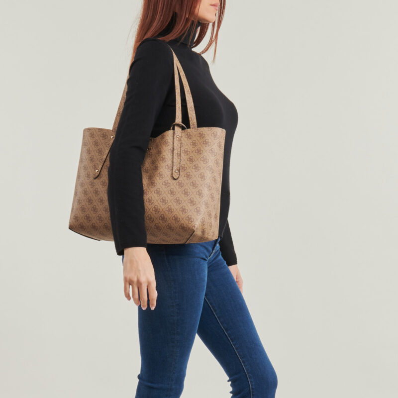 Guess BRENTON TOTE Beige Borse Shopping Donna - 6