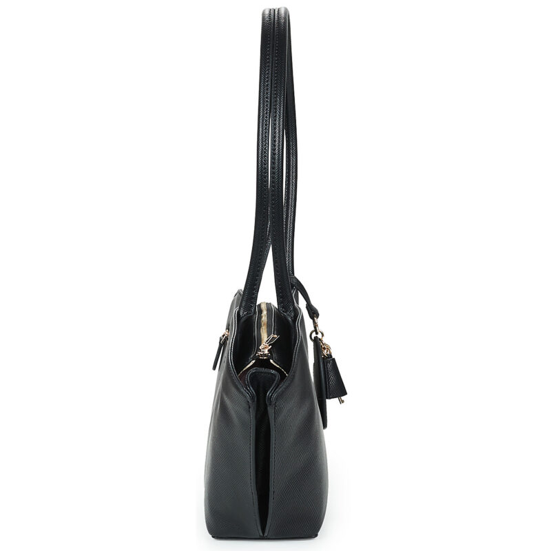 Guess BOLENA SHOULDER SATCHEL Nero Borse a spalla Donna - 3