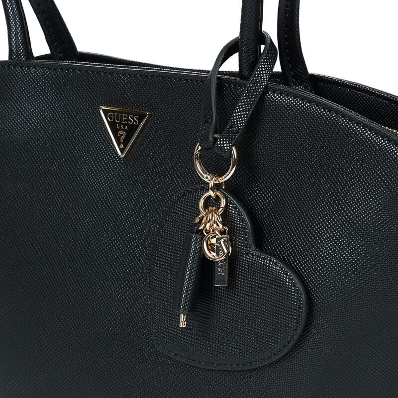 Guess BOLENA SHOULDER SATCHEL Nero Borse a spalla Donna - 4