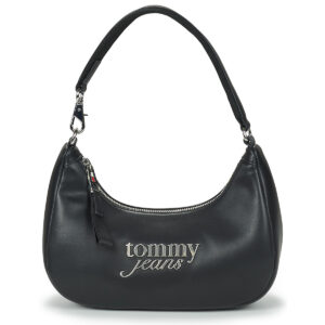 Tommy Jeans TJW BOLD SCRIPT SHOULDER BAG Nero Borse a spalla Donna