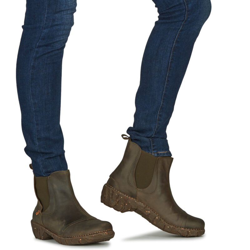 El Naturalista Yggdrasil Khaki Ankle boots Women - 8