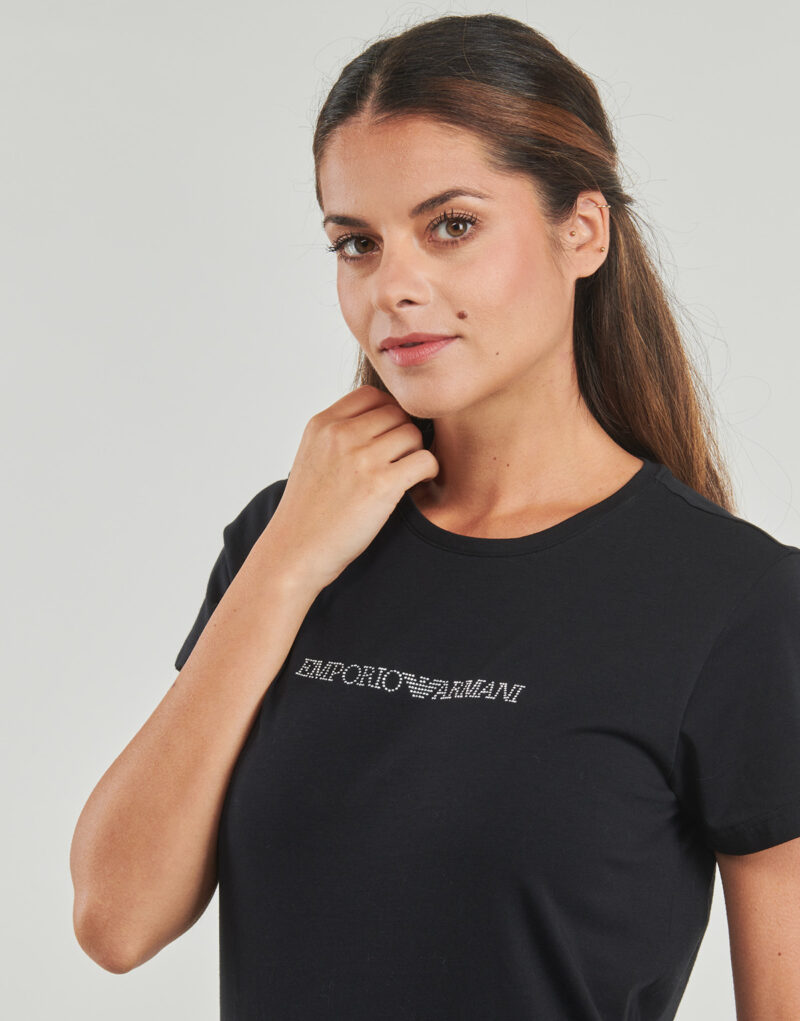 T-shirt Emporio Armani CREW NECK T-SHIRT AF13033 Nero T-shirt maniche corte Donna - 5