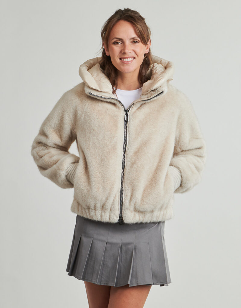Giubbotto Geox SPHERICA G Beige Giubbotti Donna - 2