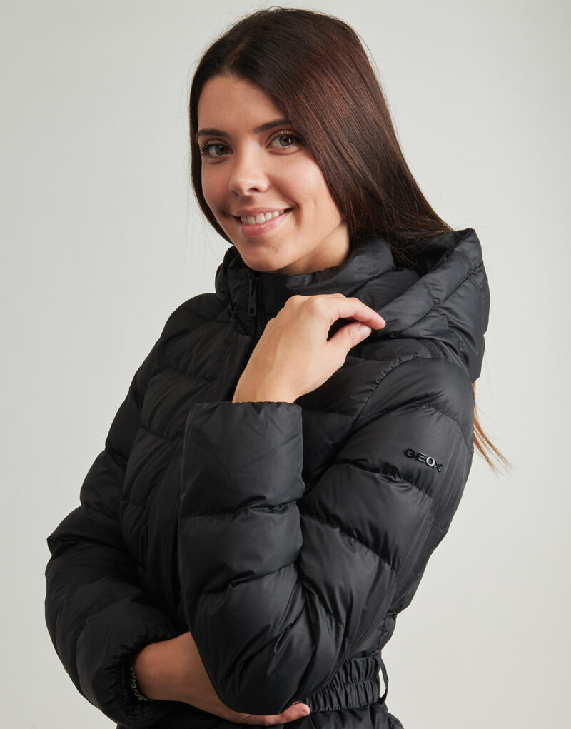 Daunenjacke Geox CATRIA F Schwarze Damen-Daunenjacken - 5