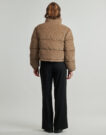 Duvet Guess CROPPED PUFFER Beige Women's Down Jackets - 4