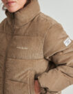 Duvet Guess CROPPED PUFFER Beige Women's Down Jackets - 5