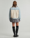 Sweatshirt Rip Curl CRUISIN SHERPA DENIM JACKET Bleu Sweatshirts Femme - 4
