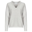 Maglione Vila VINIKOLINA V-NECK Beige Maglioni Donna - 1