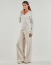 Maglione Vila VINIKOLINA V-NECK Beige Maglioni Donna - 3