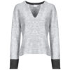 Vila VIALVA V-NECK Sweater Grey Women's Sweaters