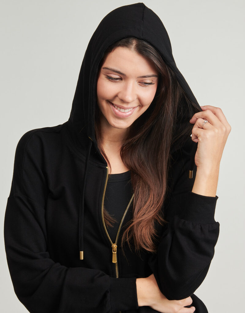 Felpe con cappuccio Only Play ONPFEY HOOD FZ Nero Felpe con cappuccio Donna - 5