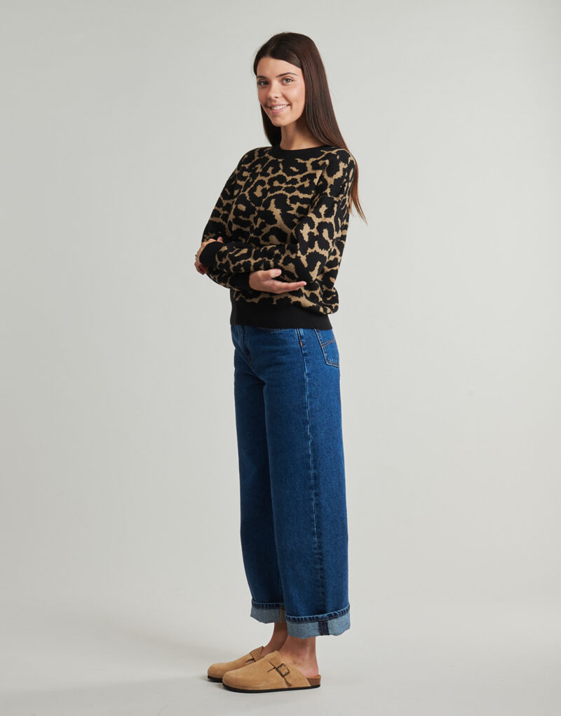 Maglione  Vero Moda  VMSILJEANIMAL   Multicolore -  Maglioni Donna - 3