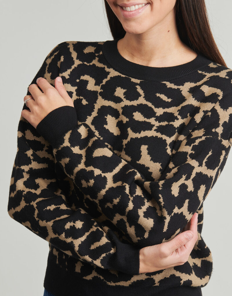 Maglione  Vero Moda  VMSILJEANIMAL   Multicolore -  Maglioni Donna - 5