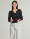 Maglione Vero Moda VMROMA Nero Maglioni Donna - 2