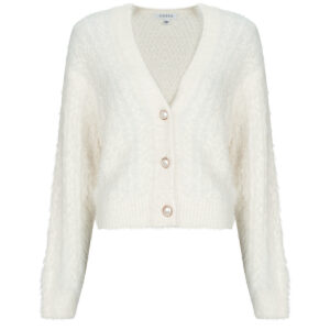 Gilet / Cardigan  Guess  KINAKO FUZZY  Bianco -  Gilet / Cardigan Donna
