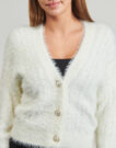Gilet / Cardigan Guess Gilet/cardigan blanc KINAKO FUZZY pour femme - 5