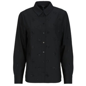 Camicia  Guess  FLORE LOGO HOTFIX  Nero -  Camicie Donna