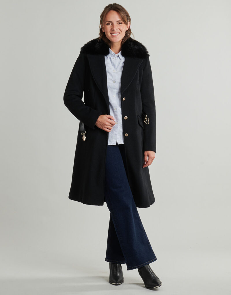 Coat Guess NEW PATRICE Black Mantelle Donna - 2