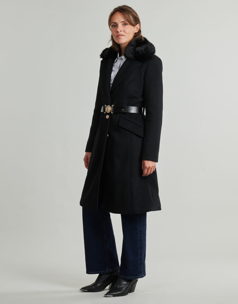 Coat Guess NEW PATRICE Black Mantelle Donna - 3