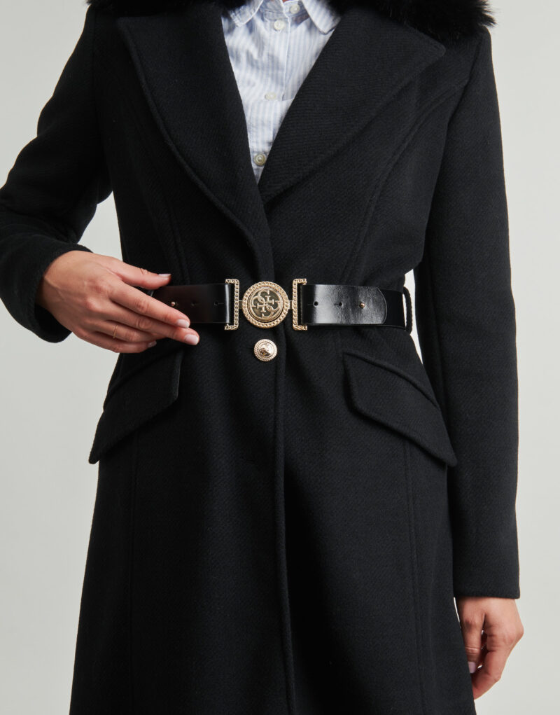 Coat Guess NEW PATRICE Black Mantelle Donna - 5