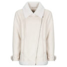 Mantella Guess MARISTELLA FAUX SHEARLING Beige Mantelle Donna - 1