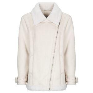 Mantella  Guess  MARISTELLA FAUX SHEARLING  Beige -  Mantelle Donna
