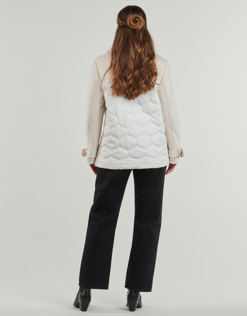 Mantella Guess MARISTELLA FAUX SHEARLING Beige Mantelle Donna - 4