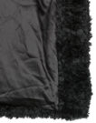 Jacke Guess EZRA Oversize Kunstpelz Schwarze Damenjacken - 6