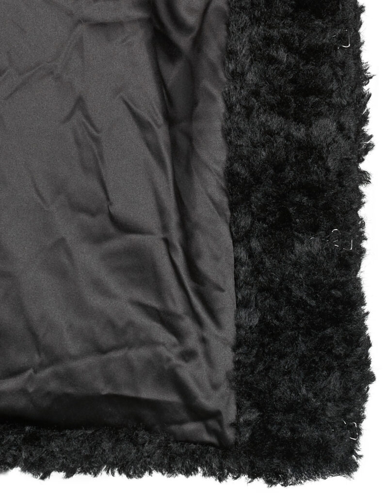 Jacke Guess EZRA Oversize Kunstpelz Schwarze Damenjacken - 6