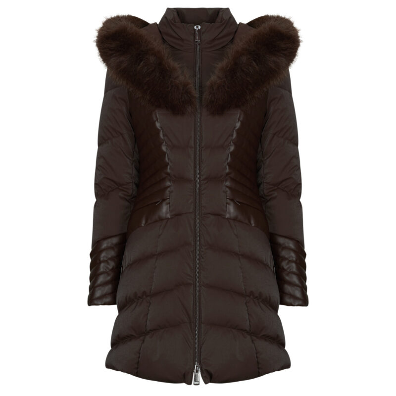 Piumino Guess NEW OXANA JACKET Marrone - Piumini Donna - 1