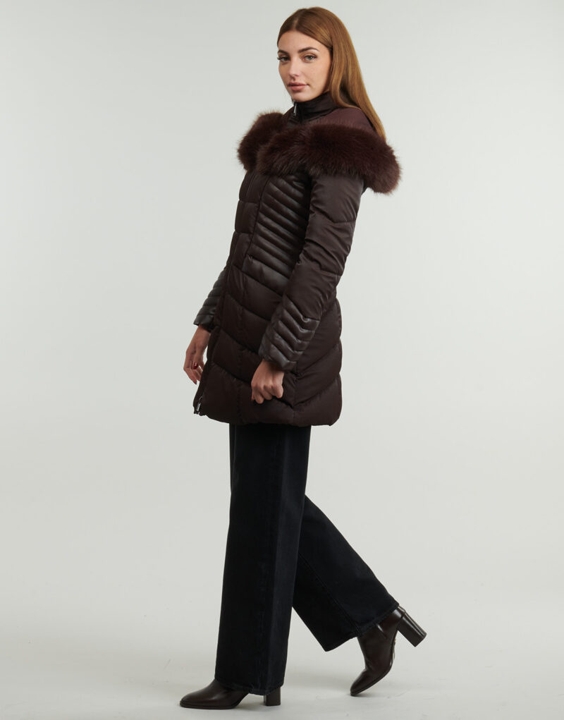 Piumino Guess NEW OXANA JACKET Marrone - Piumini Donna - 3