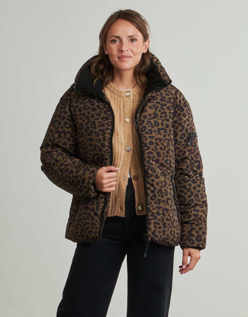 Doudoune Guess MARTDoudounes marron pour femmes INA PRINT - 2