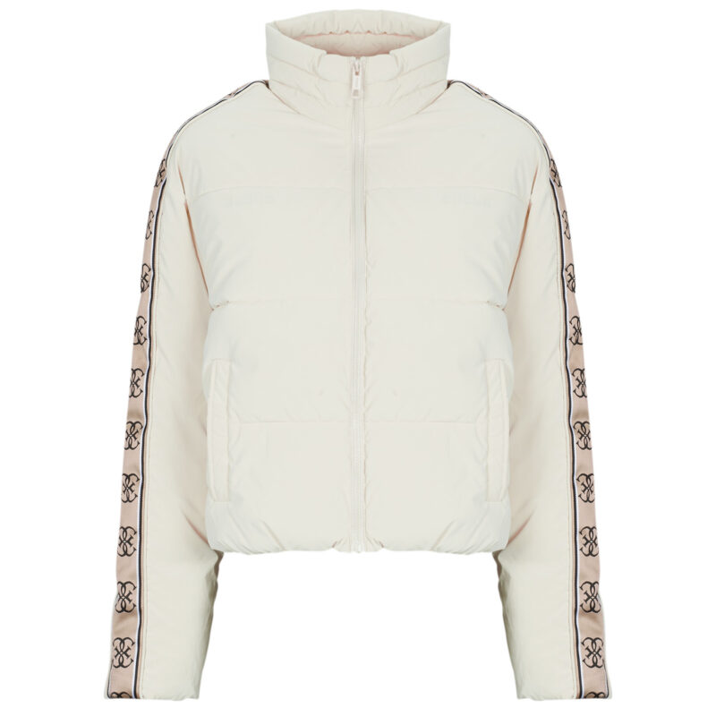 Daunenjacke Guess NEUE JEAN PUFFER Beige Damen-Daunenjacken - 1