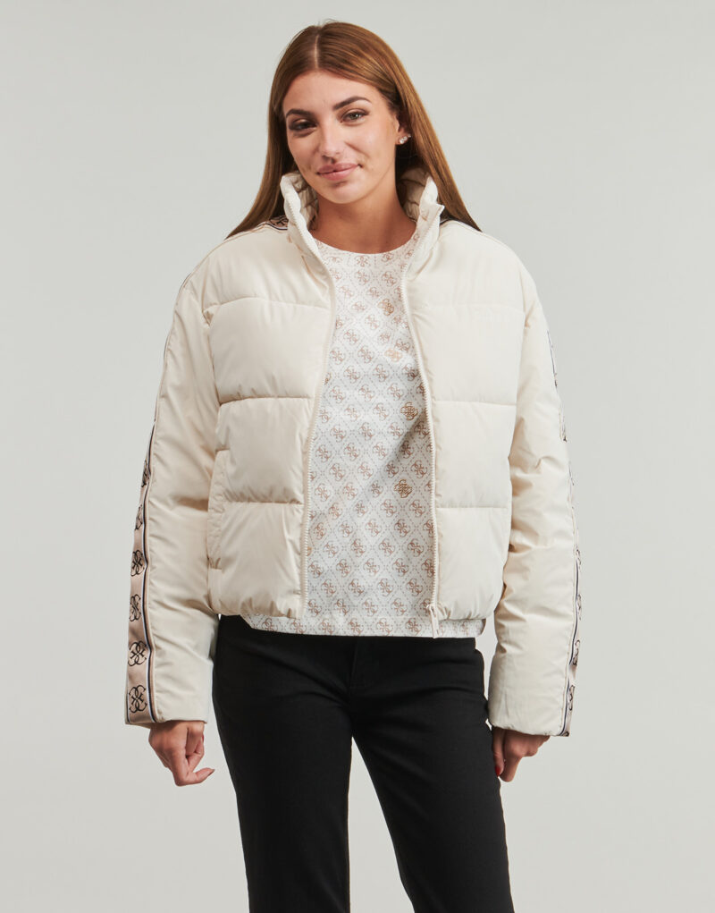 Daunenjacke Guess NEUE JEAN PUFFER Beige Damen-Daunenjacken - 2