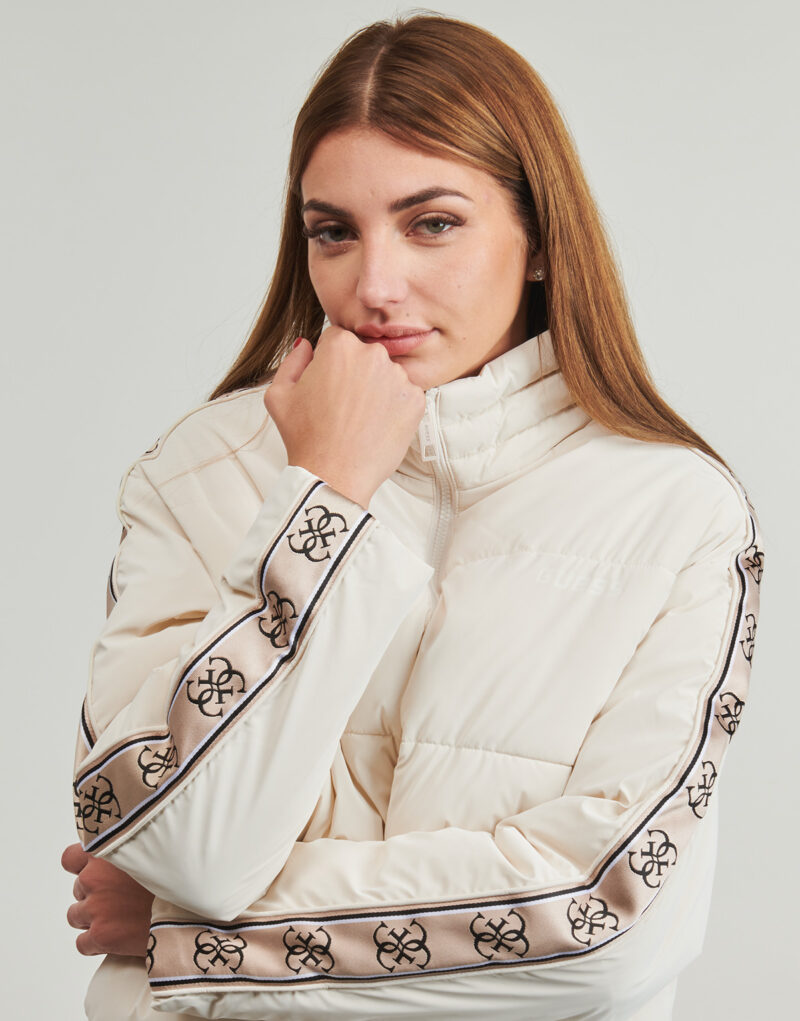 Daunenjacke Guess NEUE JEAN PUFFER Beige Damen-Daunenjacken - 5