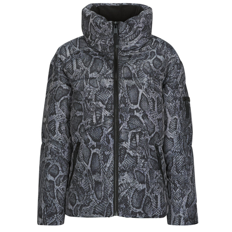 Duvet Guess MARTINA PRINT CROP Grey Women's Down Jackets - 1