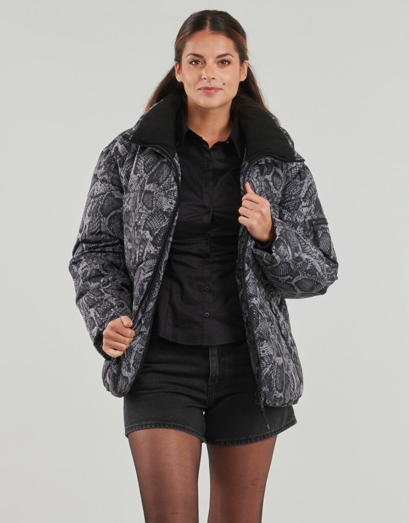 Duvet Guess MARTINA PRINT CROP Grey Women's Down Jackets - 2