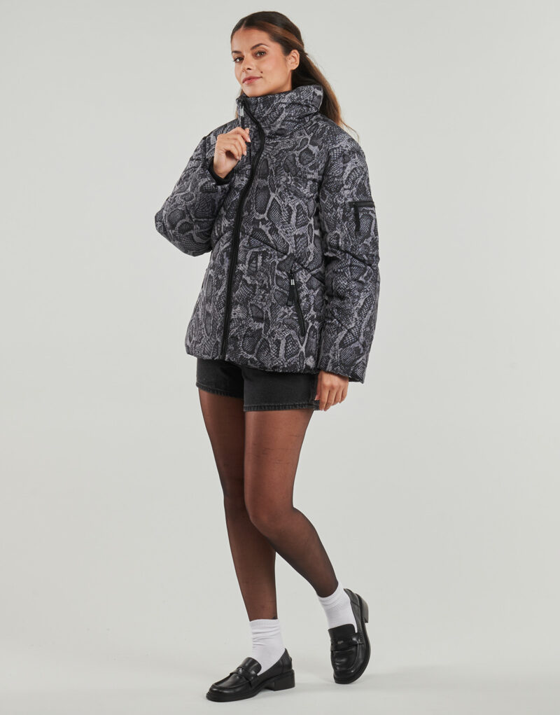Duvet Guess MARTINA PRINT CROP Grey Women's Down Jackets - 3