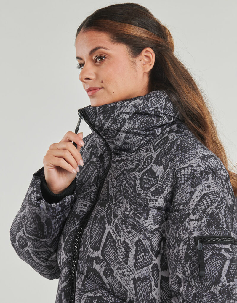 Duvet Guess MARTINA PRINT CROP Grey Women's Down Jackets - 5