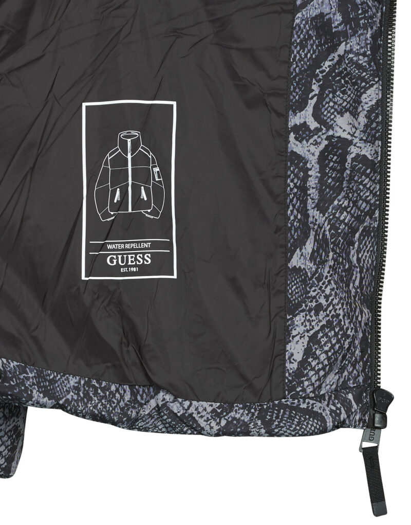 Duvet Guess MARTINA PRINT CROP Grey Women's Down Jackets - 6