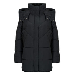 Piumino  Guess  ELEONOR HOODIE  Nero -   Piumini Donna